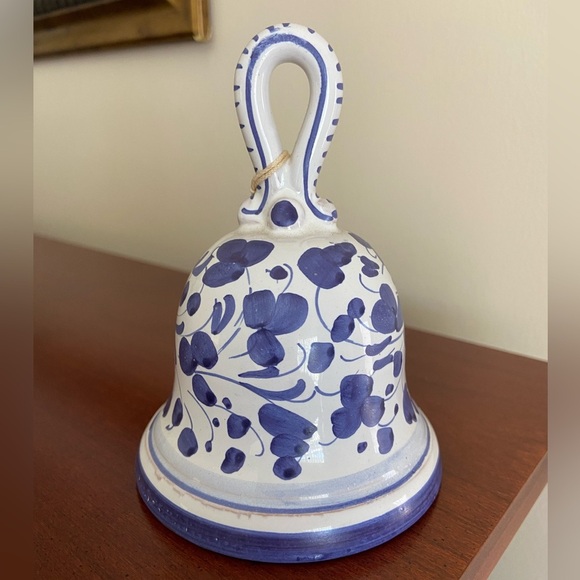 Vintage 4.25" ORVIETO ITALY Hand Painted ITALIAN Pottery Bell - Picture 2 of 5
